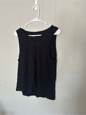 J.Crew Girlfriend Tank Black Sleeveless Cotton Tank Top Women’s Medium